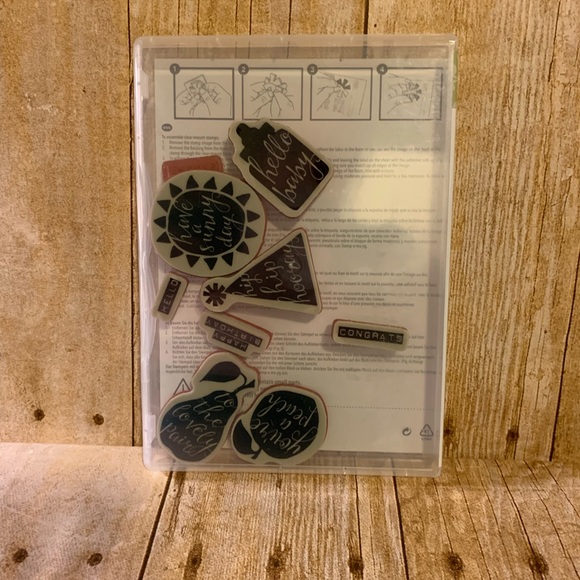 Stampin’ Up Retired - Silhouettes & Script Stamp - Picture 2 of 2